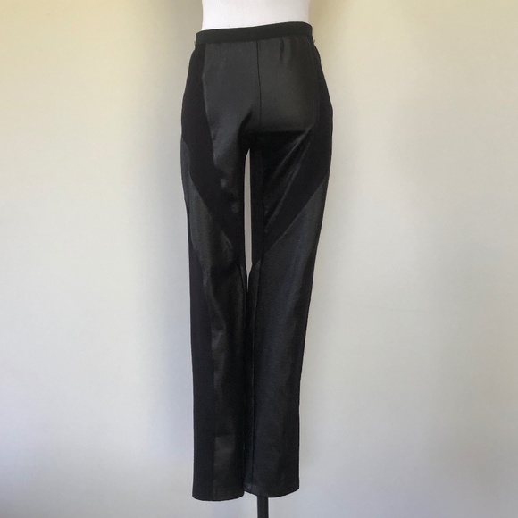 BCBGMAXAZRIA Black Stretch Pants Medium Elastic Waist - Picture 1 of 6